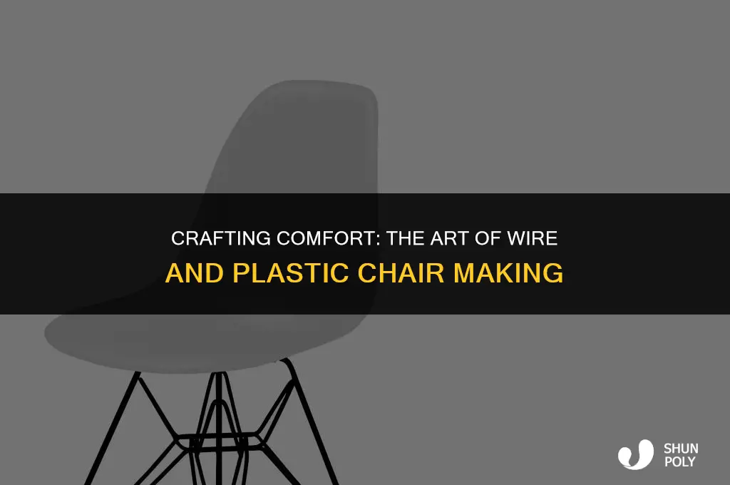 how is a wire and plastic chair furniture made