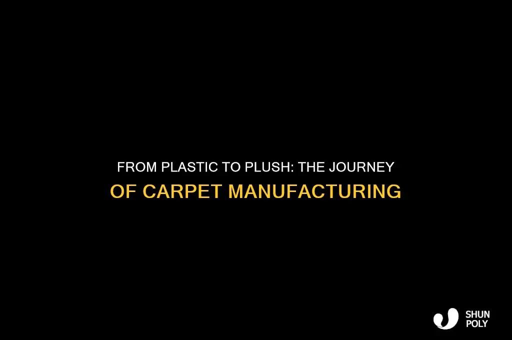 how is carpet made from plastic