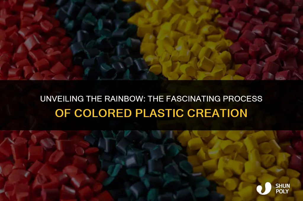 how is colored plastic made