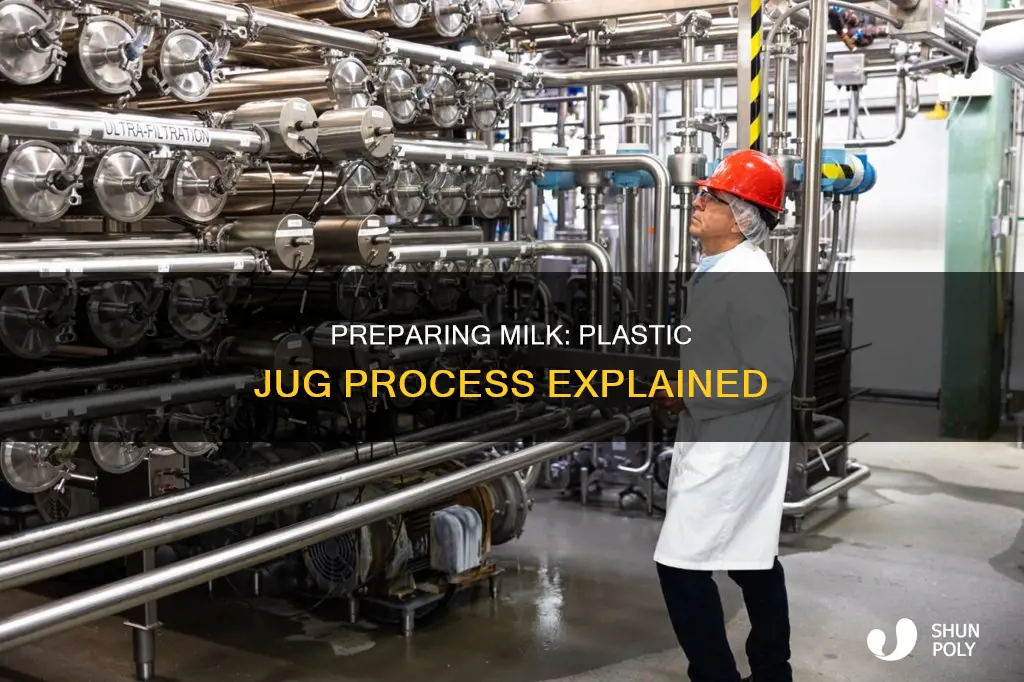 how is milk prepared in plastic jug