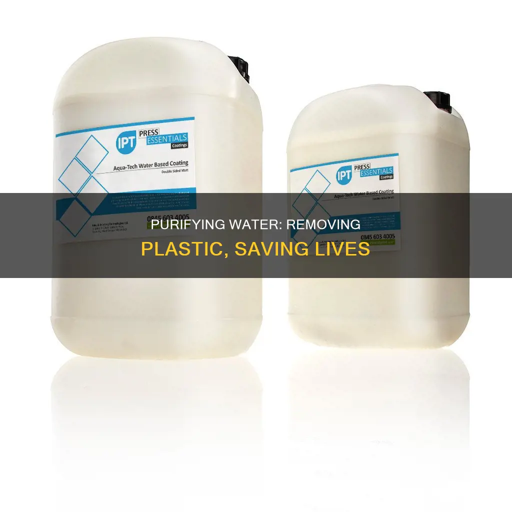 how is plastic cleaned from water