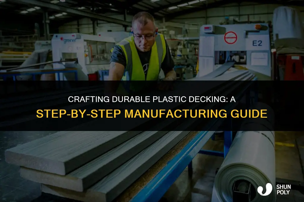 how is plastic decking made