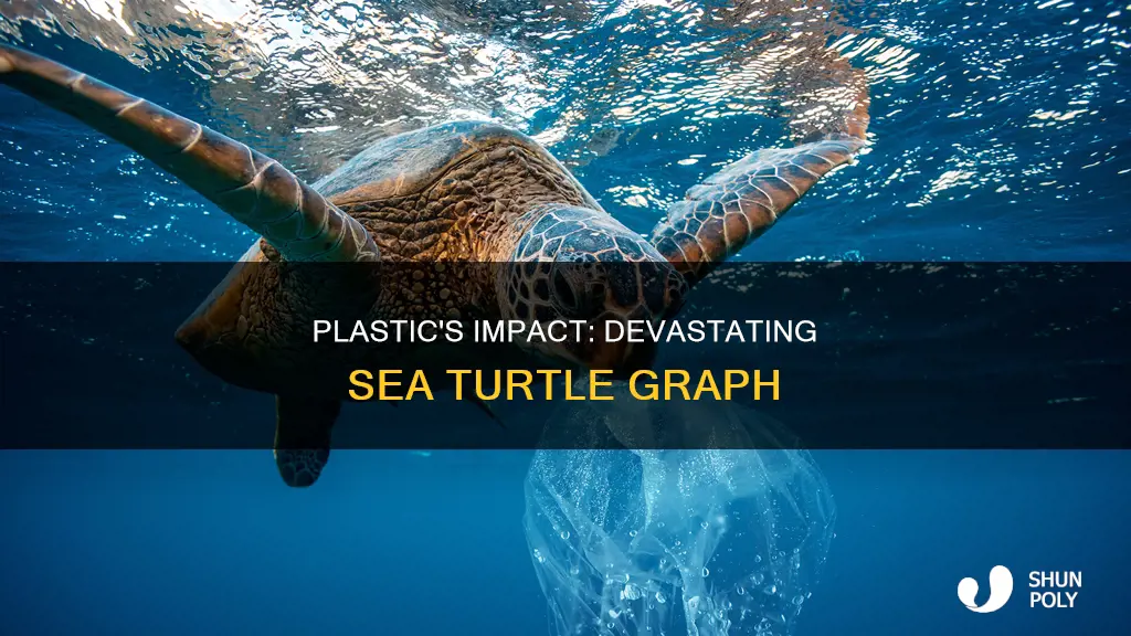 how is plastic harming sea turtles graph