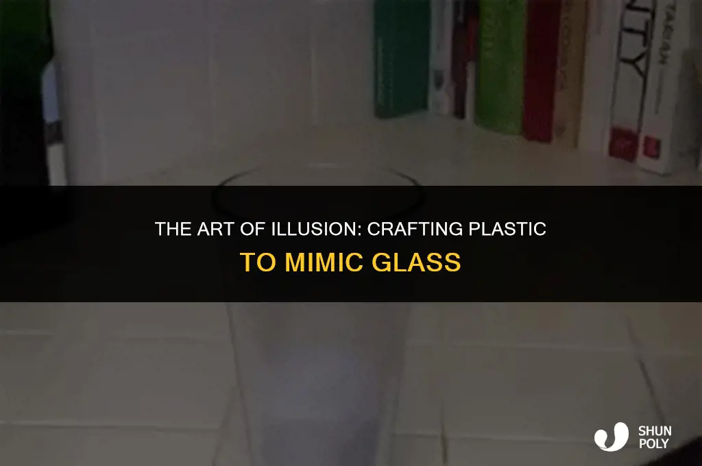 how is plastic made to look like glass