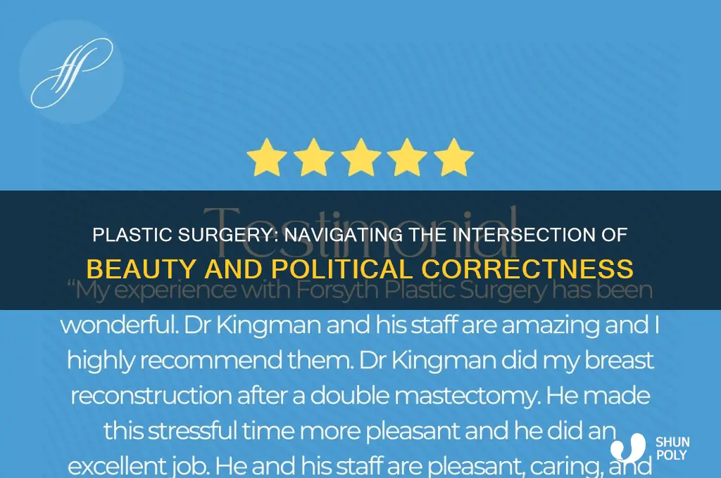 how is plastic surgery politically incorrect