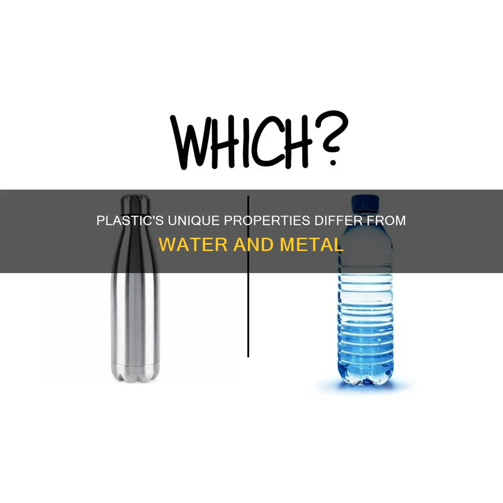 how is plastic unlike water and metal