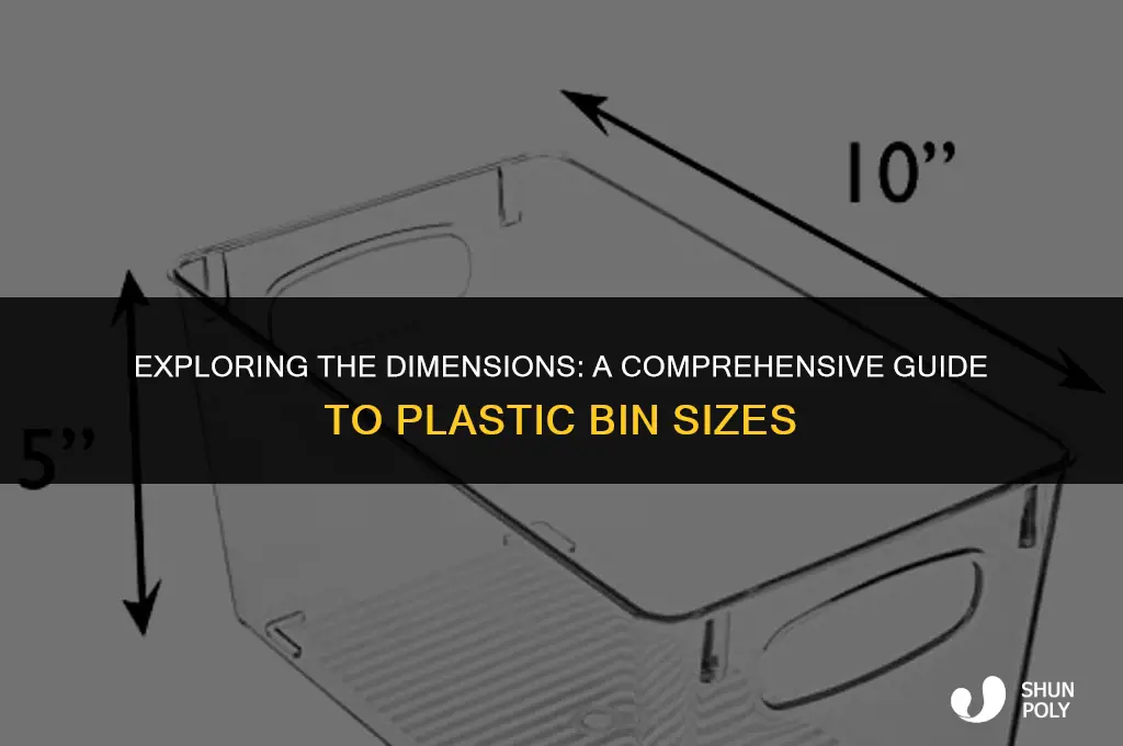 how large are plastic bins