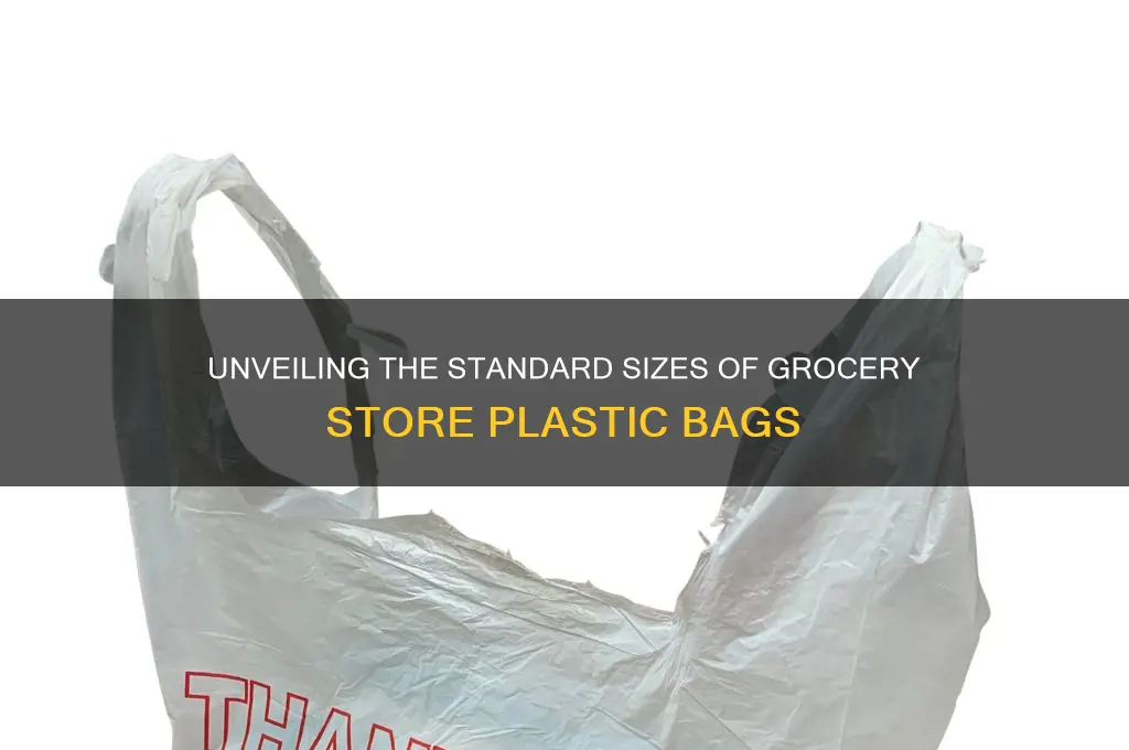 how large are the plastic bags from grocer stores