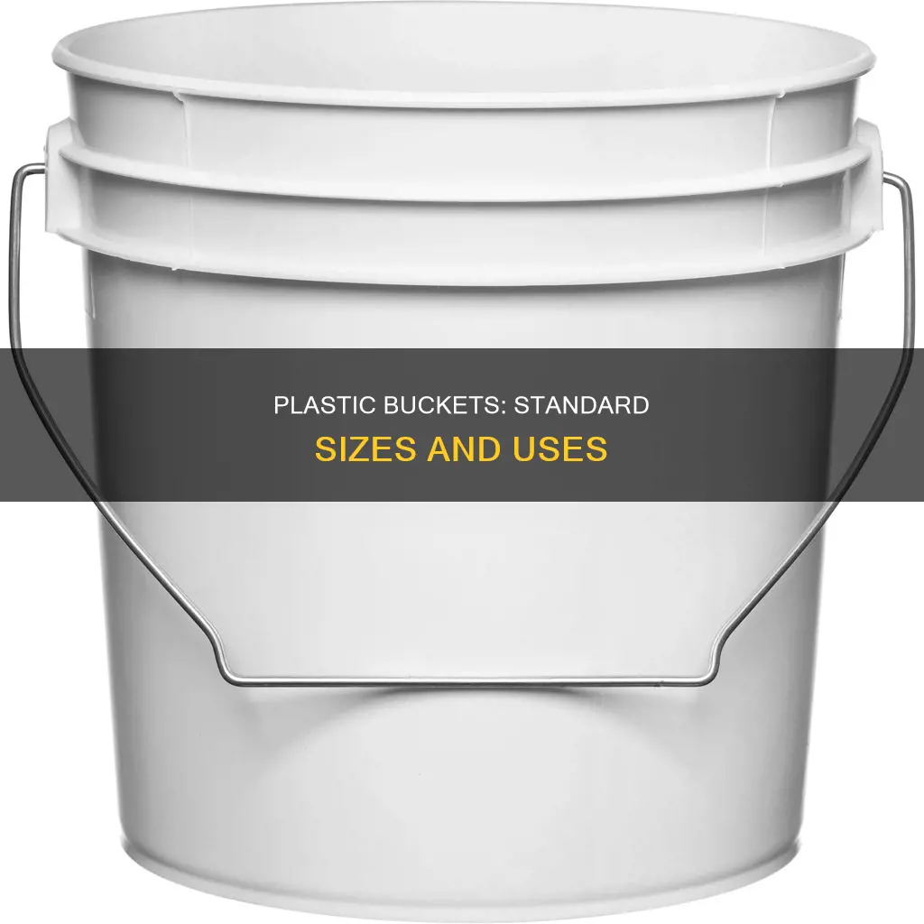how large is normal plastic bucket