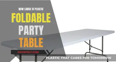 Foldable Party Table: Plastic, Large, and Convenient