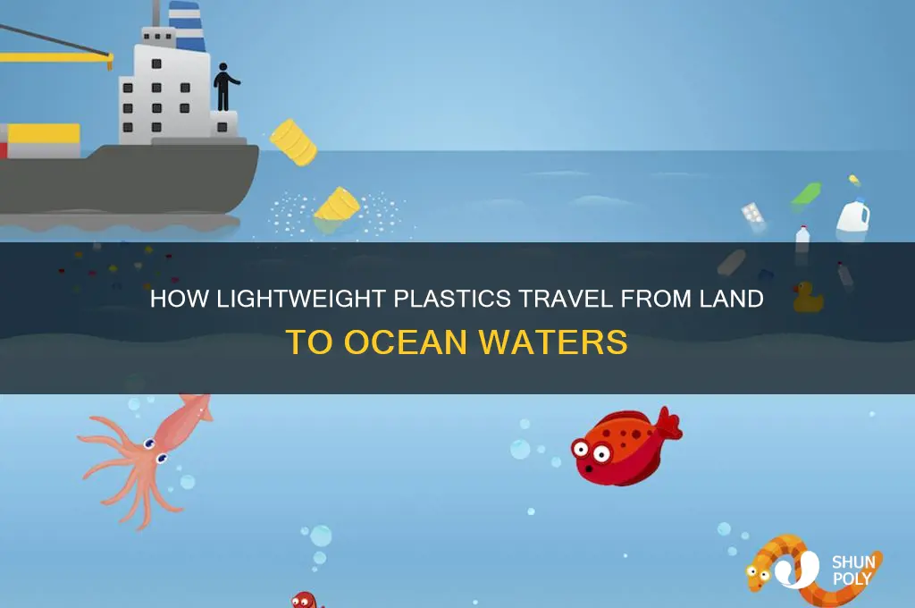 how light weight plastic gets to the ocean