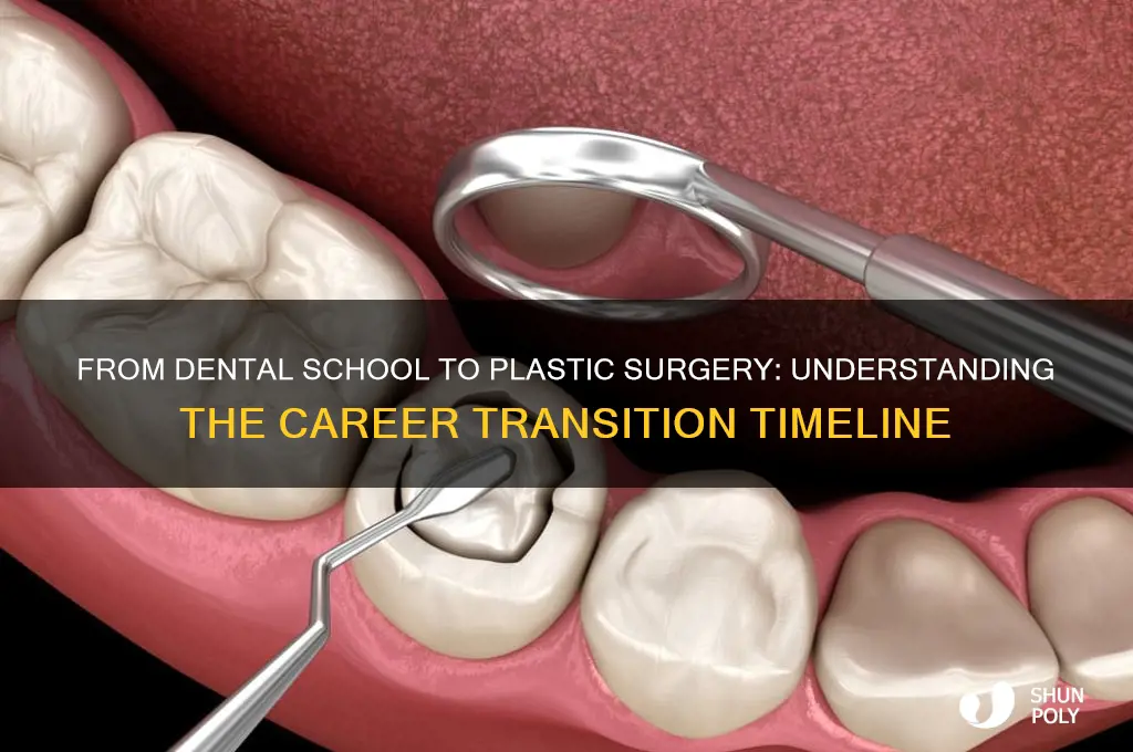 how long after dental school to become a plastic surgeon