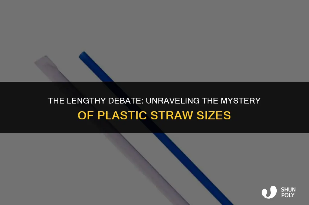 how long are plastic straws