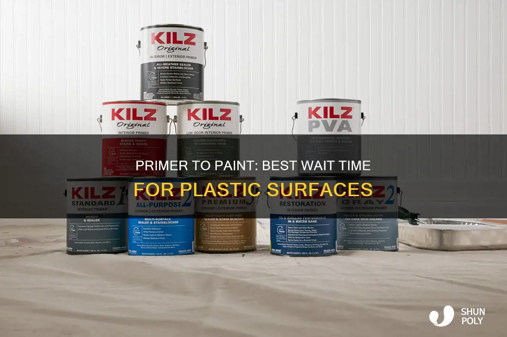 how long between primer and paint on plastic