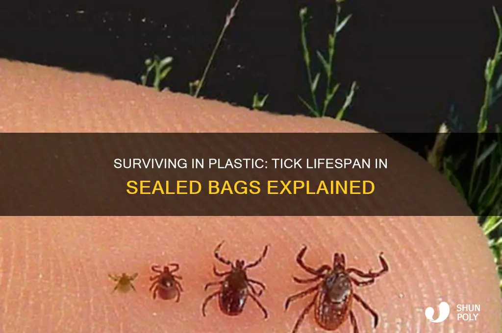 how long can a tick live in a plastic bag