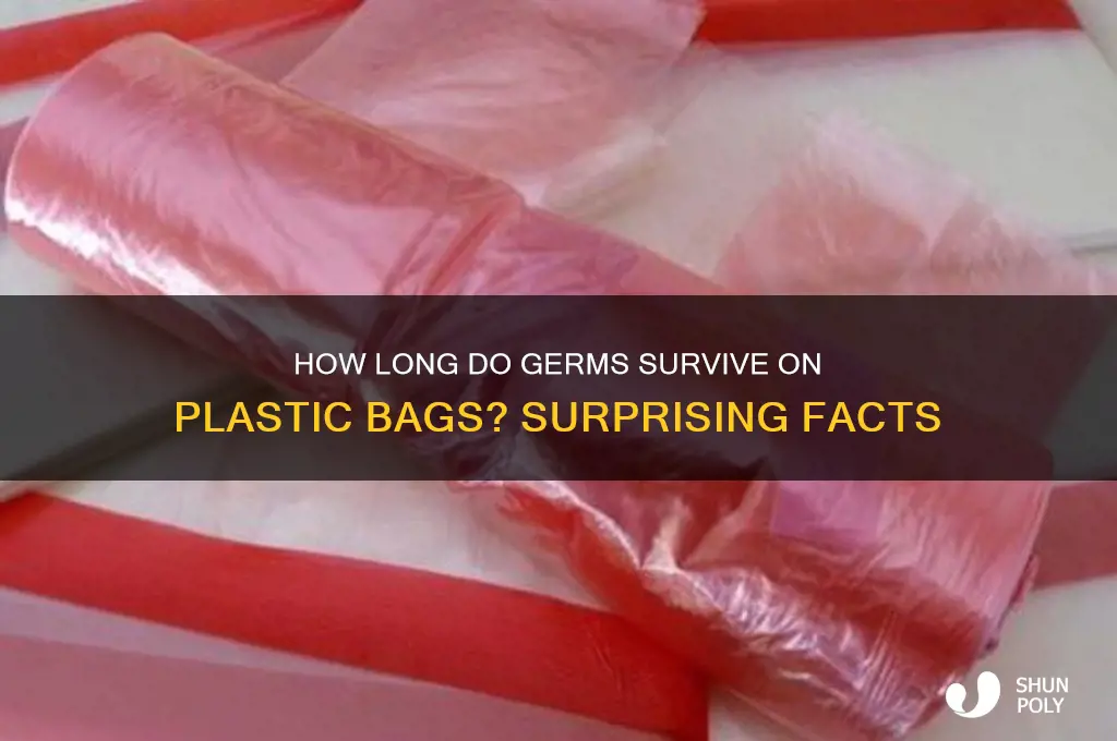 how long do germs last on plastic bags