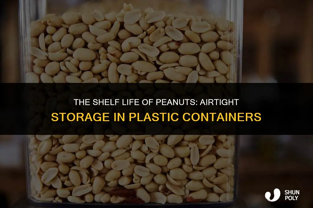 how long do peanuts airtight in plastic last