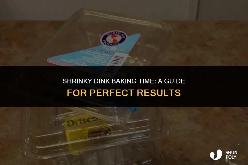 how long do you bake 6 plastic for shrinky dink