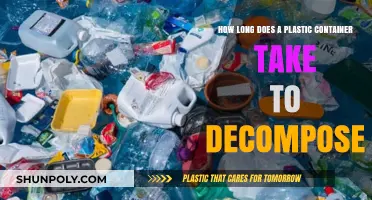 Plastic Containers: The Long Decomposition Journey