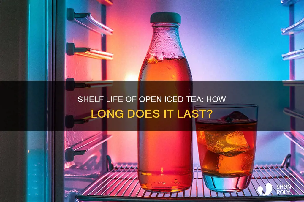 how long does an open ice tea plastic bottle last