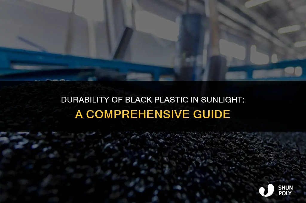 how long does black plastic last in the sun