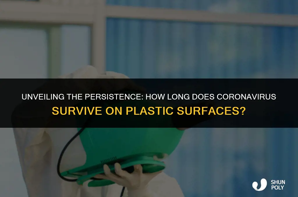 how long does carona live on plastic