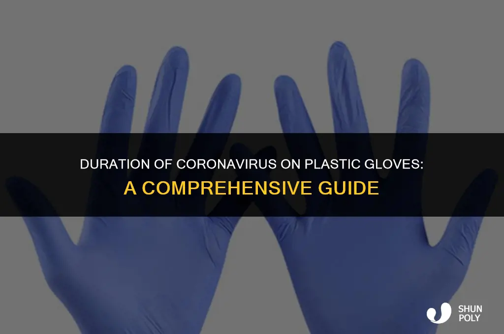 how long does corona last on plastic gloves
