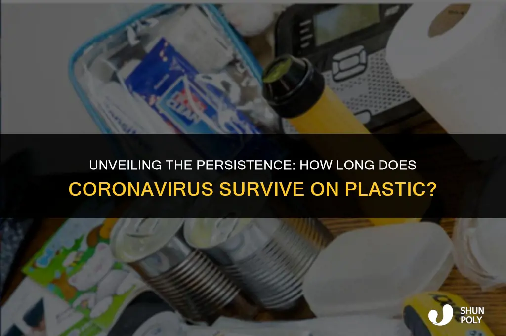 how long does coronaviris live on plastic