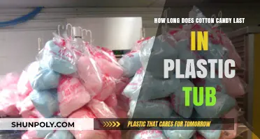 Sweet Treat Storage: Cotton Candy's Shelf Life in Plastic Tubs