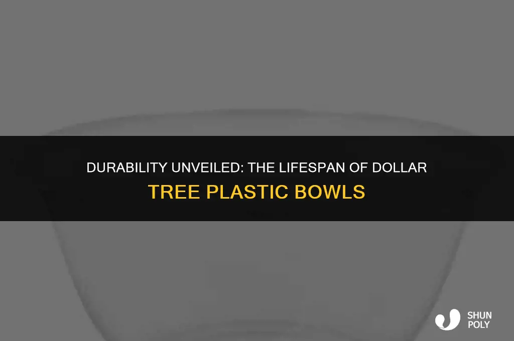 how long does dollar tree plastic bowls last