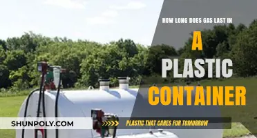 Gas Lifespan in Plastic Containers: How Long Does It Last?