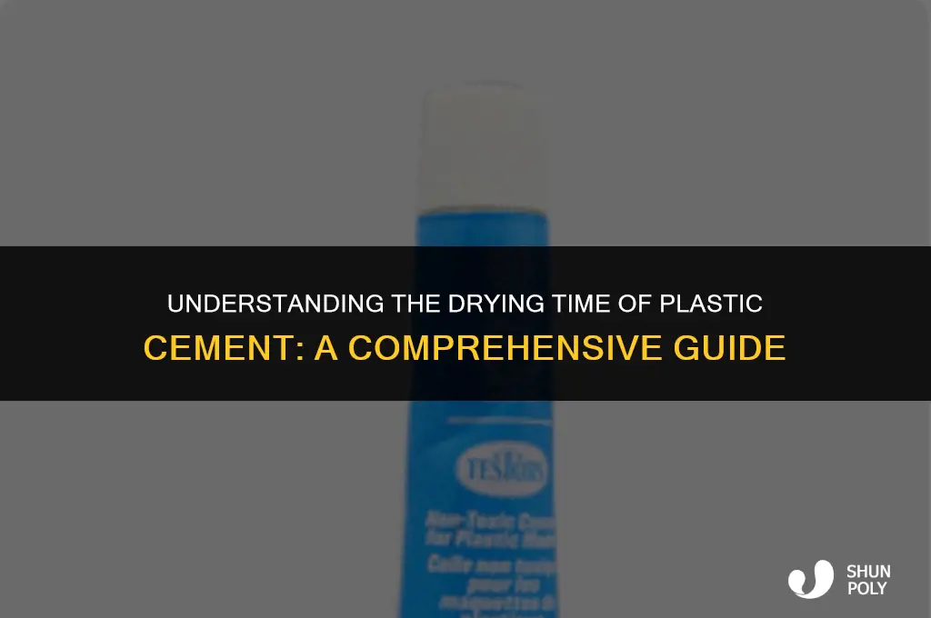 how long does it take for plastic cement to dry