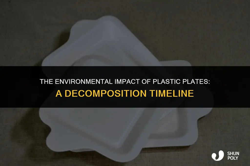 how long does it take for plastic plates to decompose