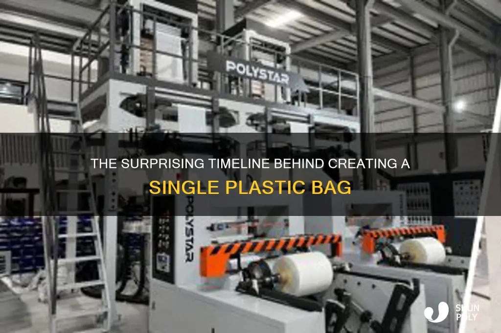 how long does it take to make a plastic bag