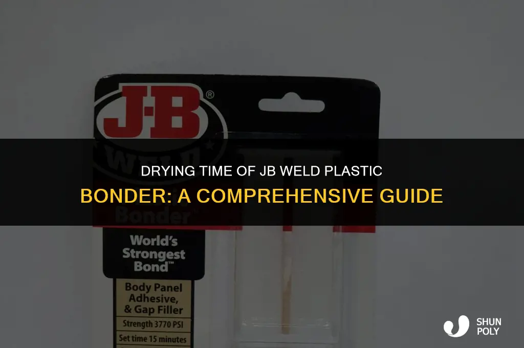 how long does jb weld plastic bonder take to dry