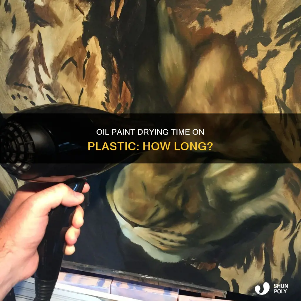 how long does oil paint take to dry on plastic