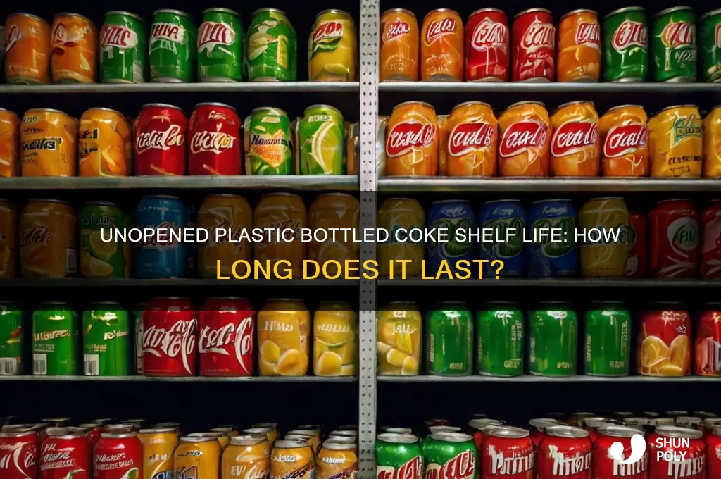 how long does plastic bottled coke last unopened
