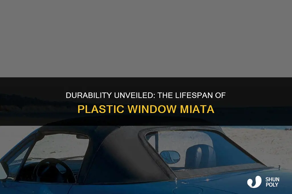 how long does plastic window miata last