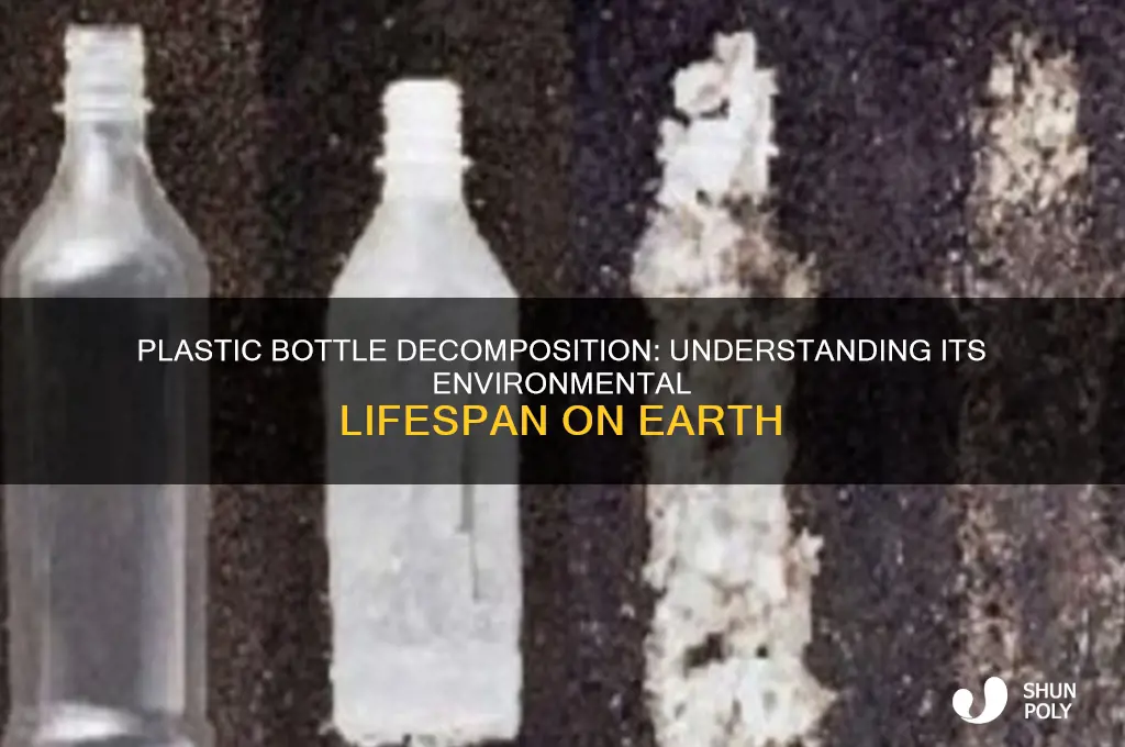 how long for a plastic bottle to disappear in earth
