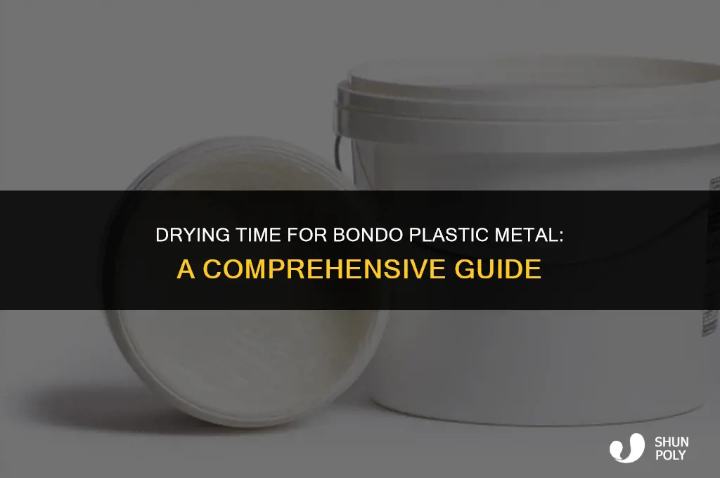 how long for bondo plastic metal to dry