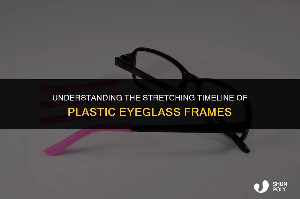 how long for plastic eyeglass frames to stretch out