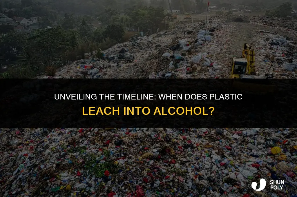how long for plastic to leech into alcohol
