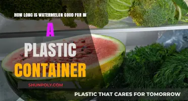 Watermelon's Plastic Container Shelf Life Explained