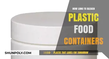 Bleaching Plastic Food Containers: How Long is Too Long?