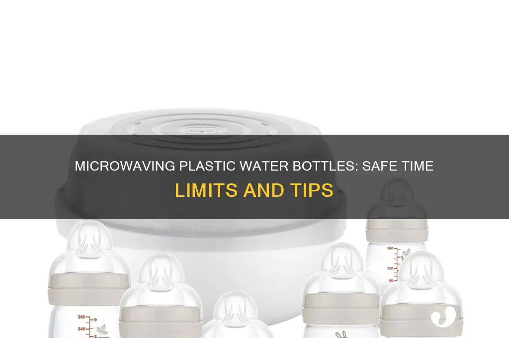 how long to microwave plastic water bottles