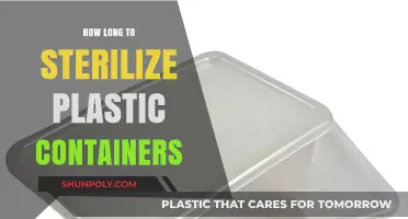 Sterilizing Plastic Containers: How Long Does It Take?