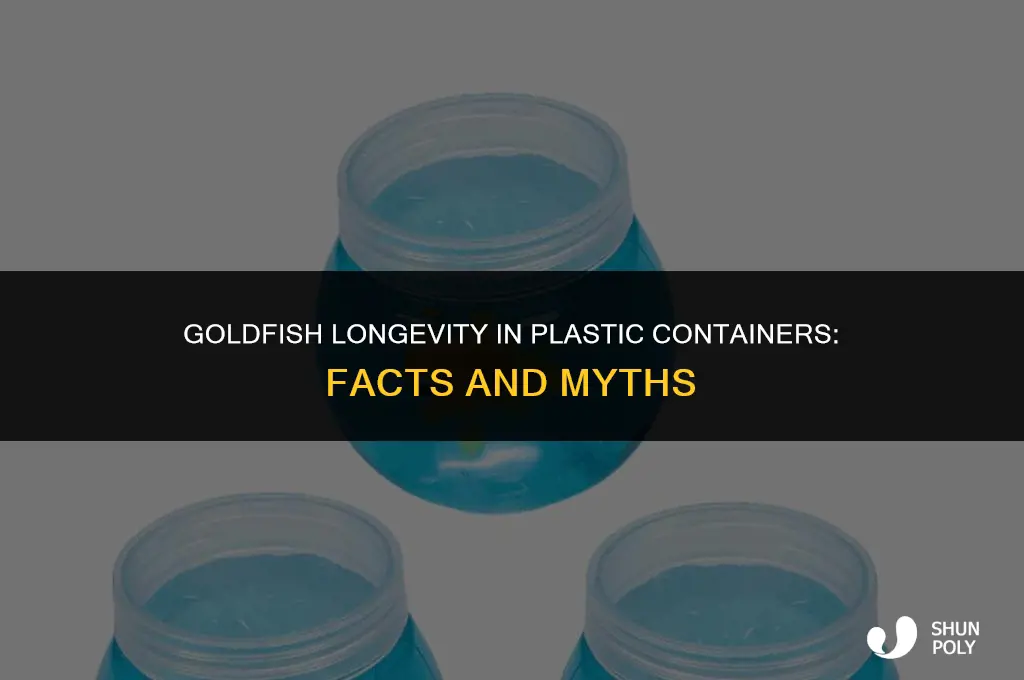how long will a goldfish l8ve in s plastic