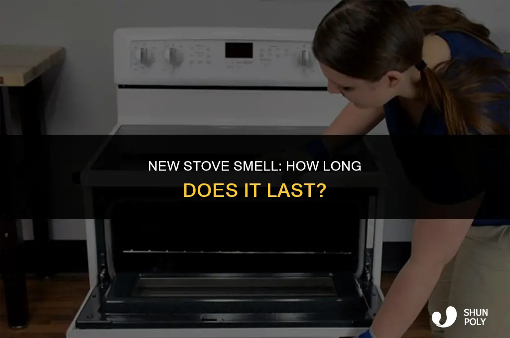 how long will a new stove smells like burning plastic
