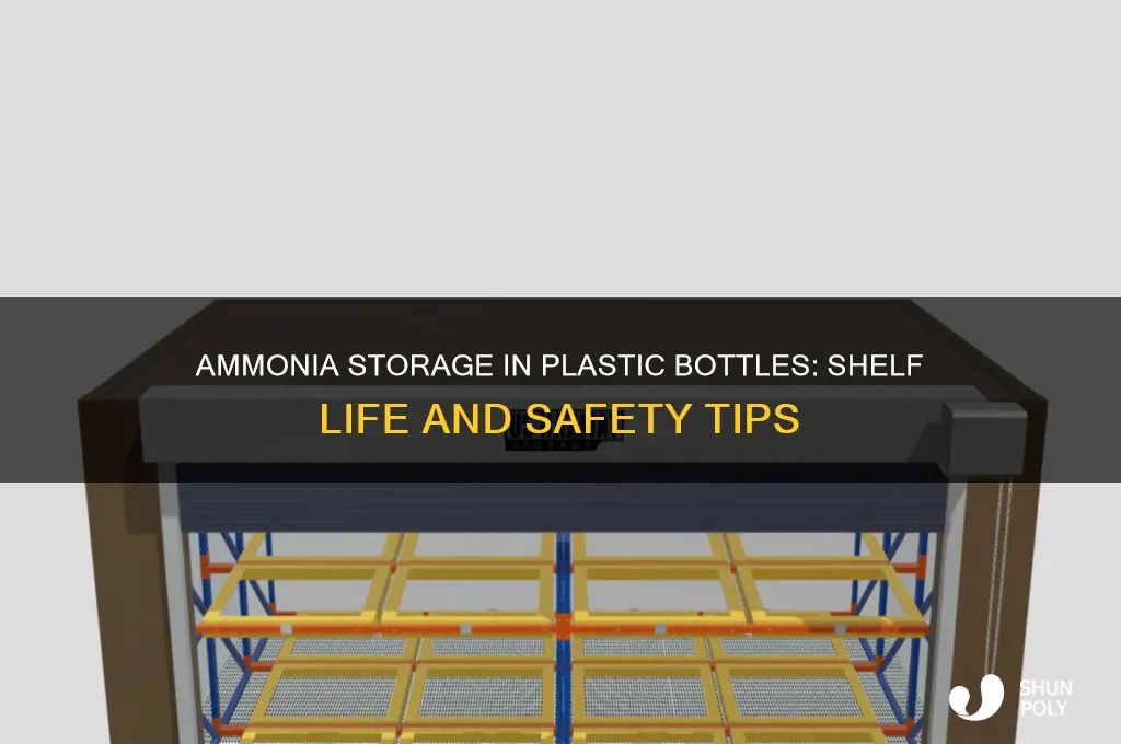 how long will ammonia keep in a plastic bottle