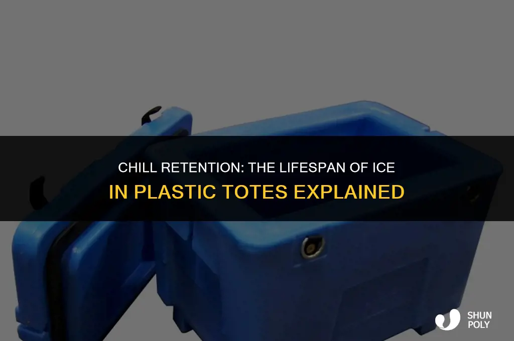 how long will ice last in a plastic tote
